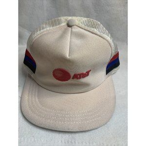 Vintage 1980-90s AT & T White Snap Back Trucker Hat Made in USA